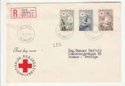 Finland 'Registered FDC' To: Sweden "Helsinki 8.3.54" Scott # B123 - 125