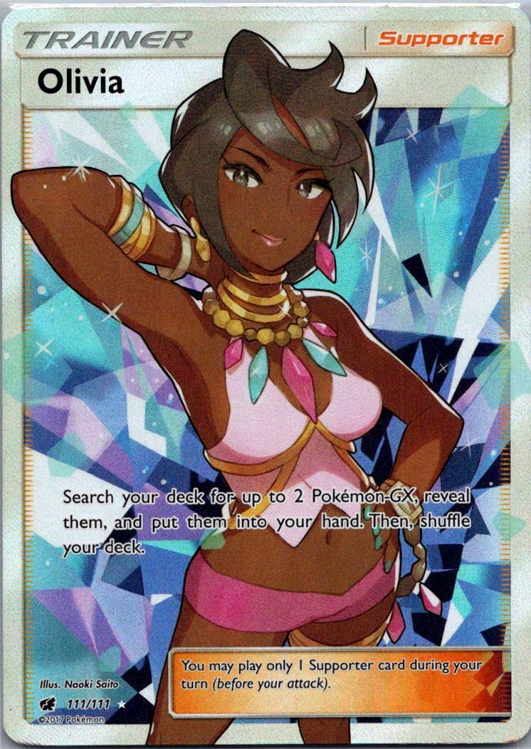 Normal Olivia (Full Art) Ultra Rare SM - Crimson Invasion 111/111 NM