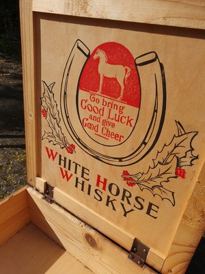 White Horse Scotch Whisky Vintage Präsentationsbox aus Holz
