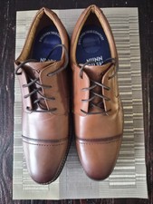 Nunn Bush Mens Brown Leather Cap Toe Lace-Up ...
