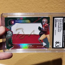Panini 2020 Elements Brandon Aiyuk Rookie Auto Patch Prime #RNS-BA CGC 8.5 49ers