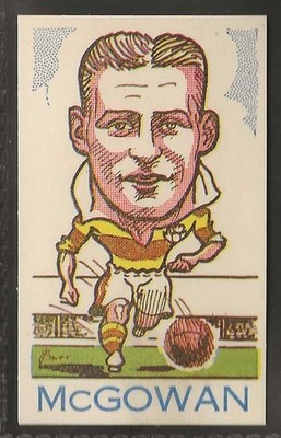 DONALDSON - FOOTBALL (BIG HEADS 4TH 01-90 NAME/ADD) 1953 - #16 - PARTICK - MCGOWAN