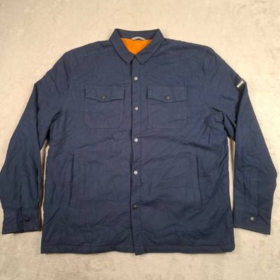 Regatta Jacket Mens XXL Navy Workwear Button Outdoor Coat Fleece Lined Hiking