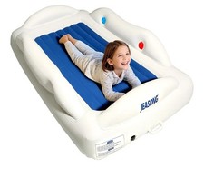 Jeansong Inflatable Toddler Travel Bed Electric Pump Leakproof Air Mattress