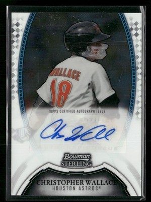 2011 Bowman Sterling #BSP-CW Christopher Wallace Prospect Autographs AU