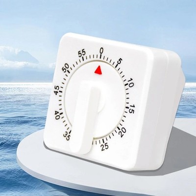 60-Minute Mechanical Kitchen Timer with Loud Alarm, Manual Cooking Egg Timer