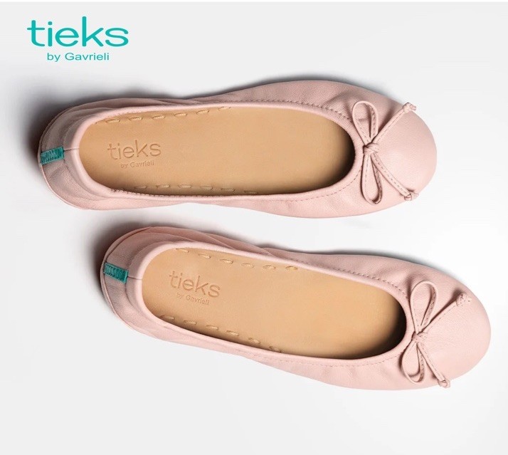 TIEKS PINK RIBBON BREAST CANCER AWARENESS BALLERINA PINK BNIB BOW