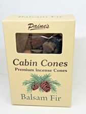 Balsam Fir #25 Incense Log Cabin Cones Paine's Maine USA Christmas Tree Campf...