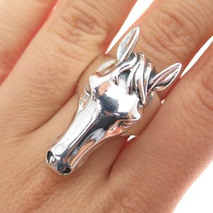 Sterling Silver Horse Ring | eBay