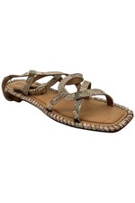 Donald Pliner Women's Emilia Snake Print Sandals Sand