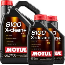 7-Liter MOTUL 8100 X-CLEAN+ C3 5W-30 passend für AUDI BMW MERCEDES VW LONGLIFE