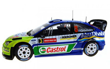 1/18 FORD FOCUS WRC WALES RALLY 2007 GRONHOLM RAUTIAINEN SUNSTAR 3928