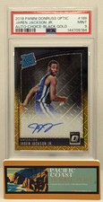 2018 Optic - JAREN JACKSON JR. #188 - Black/Gold Rated Rookie Auto - 5/8 - PSA 9