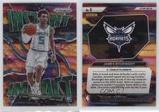 2021-22 Panini Prizm Instant Impact Green Wave James Bouknight #8 Rookie RC