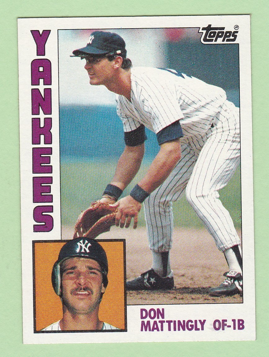 1984 TOPPS #8 DON MATTINGLY RC ROOKIE CARD CENTERED                C