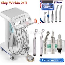 Portable Dental Mobile Delivery Unit Cart System Air Compressor /Handpiece kit