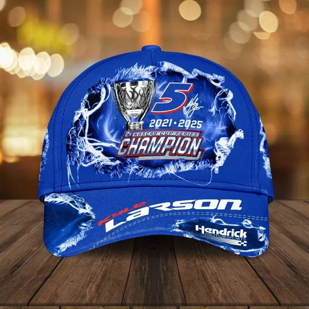Kyle Larson 2025 NASCAR Cup Series Champion Baseball Cap
