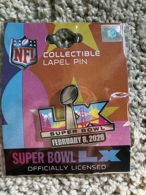 2025 2026 Super Bowl LX 60 Bay Area Logo Pin New England Patriots Seattle Seahaw