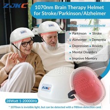 1070nm Photobiomodulation Helmet 28W NIR Light Therapy for Brain Health Anxiety