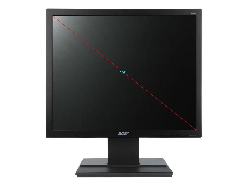 Acer V196L Bb 19" 1280 x 1024 SXGA Resolution 75Hz VGA 5:4 Aspect Ratio Acer - Image 2 of 4