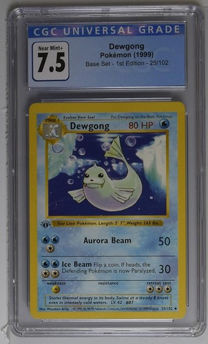Dewgong (1st Edition) graded CGC 7.5 for sale on eBay