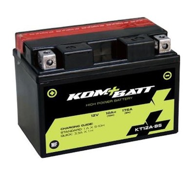 Kombatt BT12A-BS YT12A-BS Batterie 12 V 10 Ah Schwarz Suzuki GSX-S 750 2017-2021