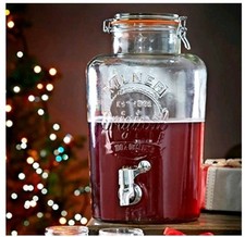 Kilner 1 Pc 5L Juice Cocktail Drinks Ice Cold Beverage Dispenser Glass Container