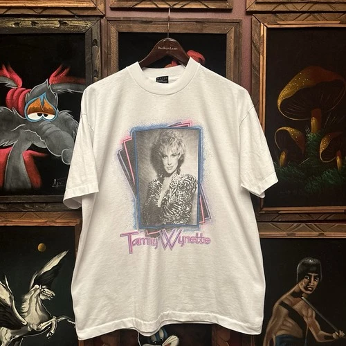 Vintage Tammy Wynette On Tour 1991 Country Music Concert Cot 1990s vintage concert t-shirt, vintage, size XL, single stitch, B+ condition