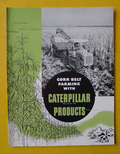 RARE Vintage CATERPILLAR Sales Brochure 1950s - Corn Belt Farming  Cat Products
