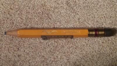 Vintage Figural 1856-1931 Eagle Pencil Co Store Advertising Desk Thermometer 13''