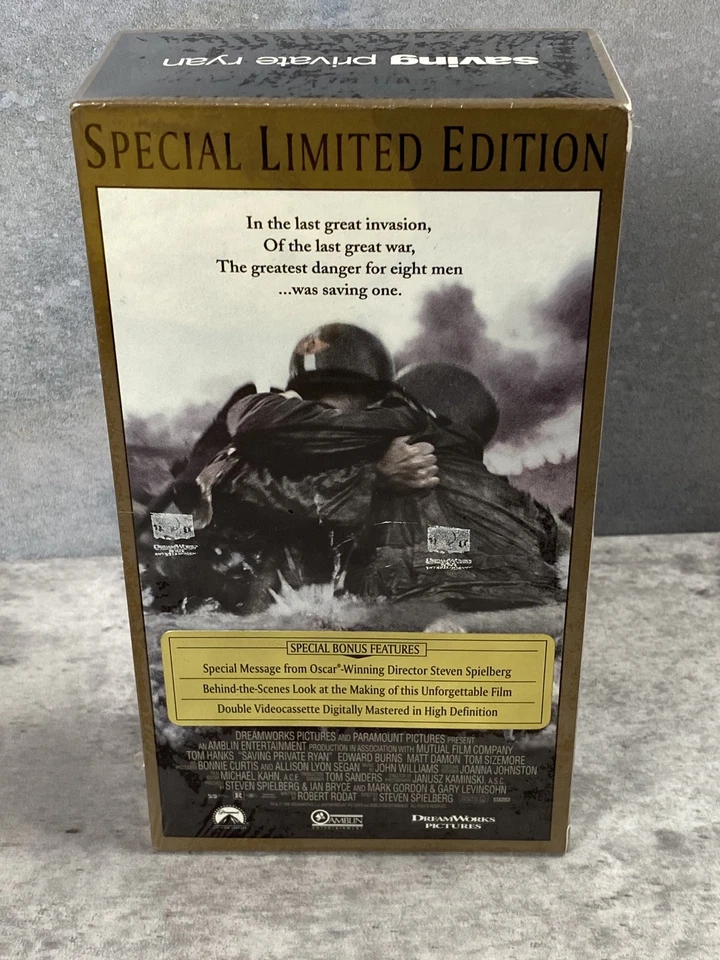 Saving Private Ryan VHS 2-Tape Set Special Limited Edition Digitally Master NEW - Image 3 of 4