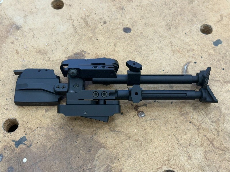 RARE BOBRO Engineering BIPOD with SELF -ADJUSTING QD Mount - (never used)