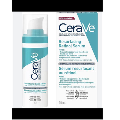 CeraVe Resurfacing Retinol Serum 30ml Encapsulated Retinol Ceramides Niacinamide