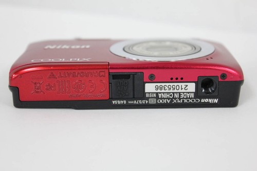 Nikon Coolpix A100 Red 5X Battery Compact Digital Camera E1381 - Picture 7 of 7