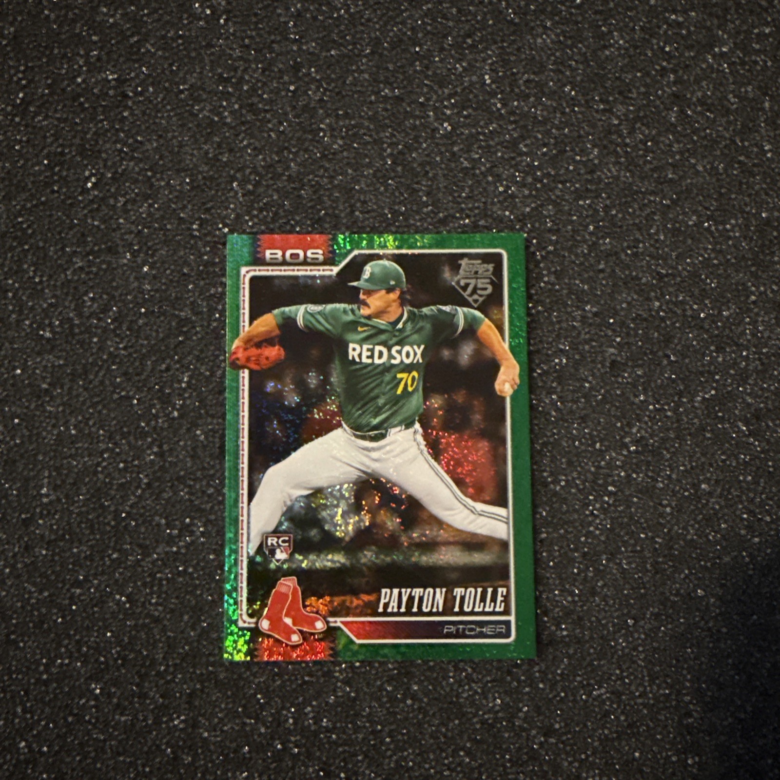 2026 Topps Payton Tolle RC Green Holo Foil /99 Color Match #15 Boston Red Sox
