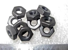 8-32 PLAIN 11/32" HEX NUTS BLACK OXIDE ALLOY STEEL  - 100 pcs