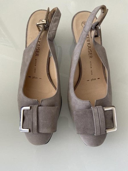 Women Peter Kaiser Heels Grey Suede 37