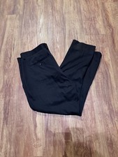 Alfani Men  s Dress Pants Size 32 Polyester Slacks Black Altered ankle for slim f