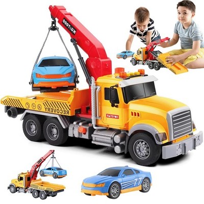 Abschlepper Spielzeug Truck mit Licht und Sound Kinder Fahrzeug Abschleppwagen
