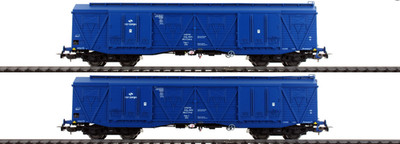 PIKO #58375 2-Car Set Hi-Cap Boxcars 401Ka PKP Cargo VI (HO-Scale)