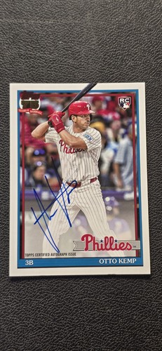 2026 Topps Series 1 Otto Kemp 1991 Topps Baseball Autographs (RAW)