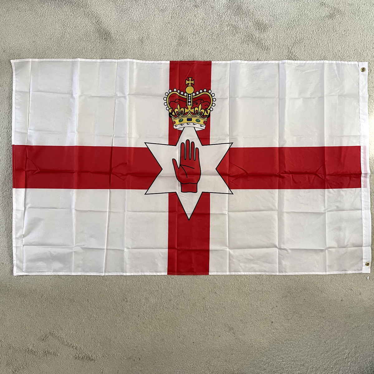 NORTHERN IRELAND FLAG 5 * 3ft 150cm*90cm Large 12th July NI Red Hand Of Ulster EUR 3,79 - IT - Foto 2