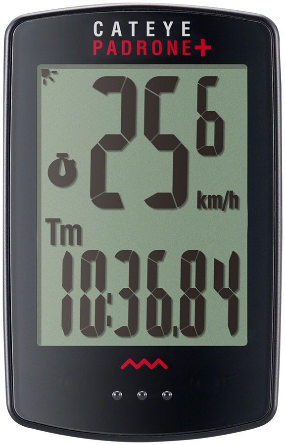 CatEye Padrone+ Wireless Bike Computer with Large Backlight Display & Advanced