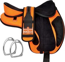Selle de cheval anglais synthétique Freemax sans arbre tout usage avec...