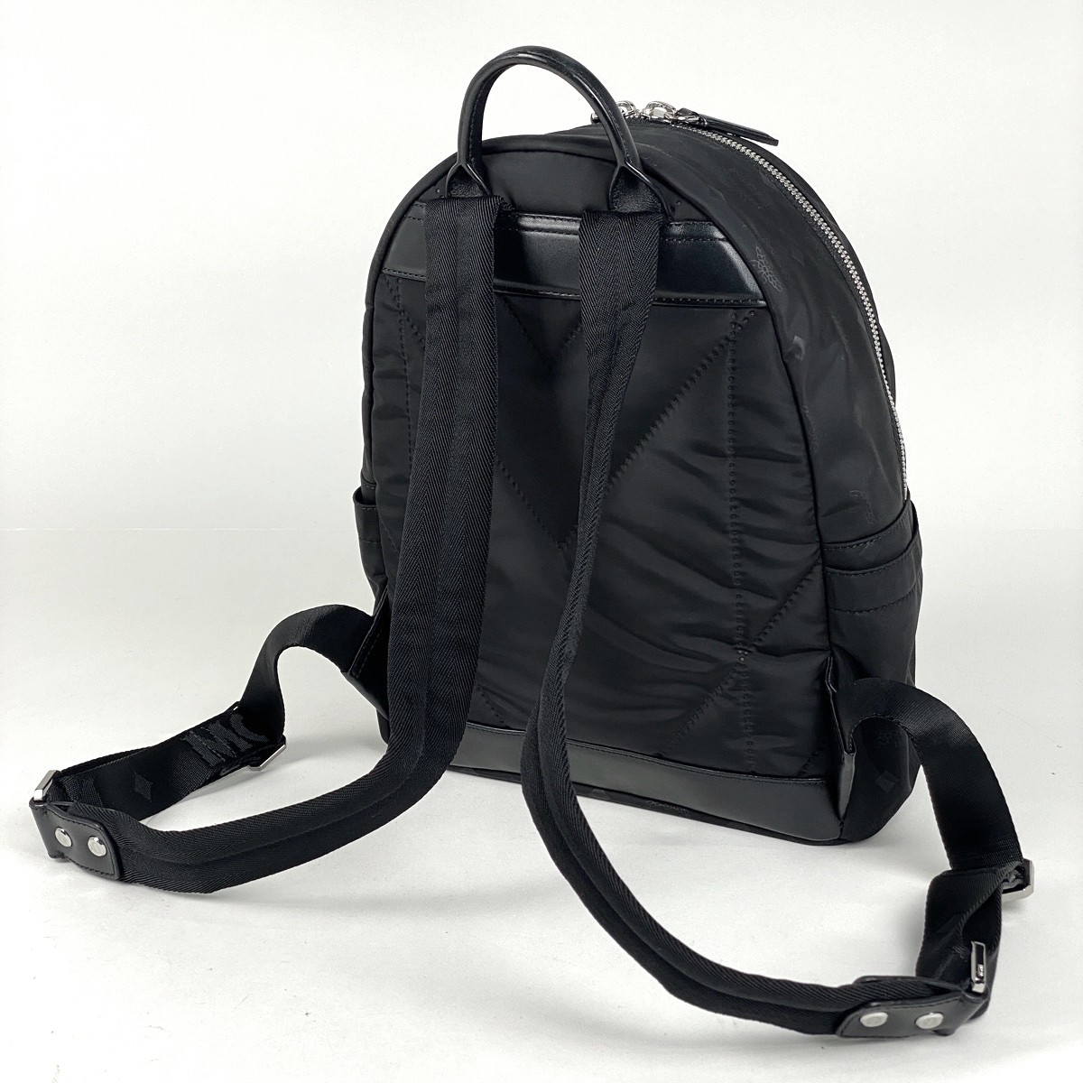 MCM Logogram Backpack Vicetos Backpack Nylon Blac… - image 2