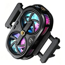 Mobile Phone Cooler with RGB Effects Temp Display and P1 P2 P3 AI Fan Control