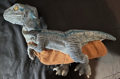 Jurassic World Park Raptor Puppet Dinosaur Works Baby Blue RealFX Sound Effects