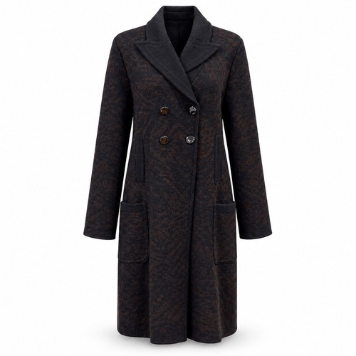Sonia Rykiel, Cappotto cardigan Sonia Rykiel lana floreale angora Italia vintage taglia L XL (40)