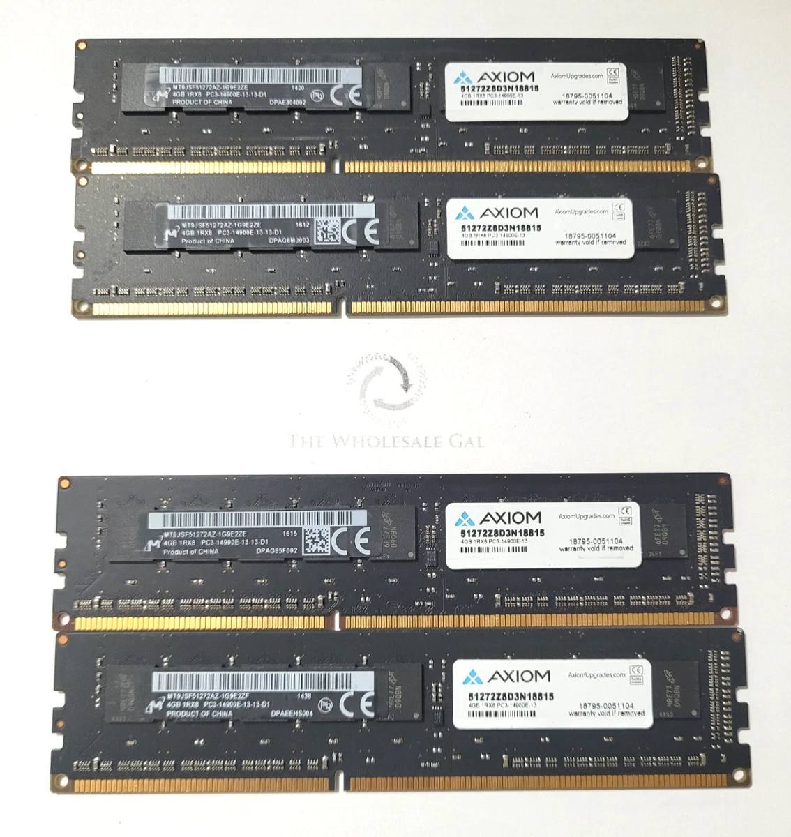 Micron PC3-14900 (DDR3-1866) Bus Speed DIMM Computer Memory (RAM 4