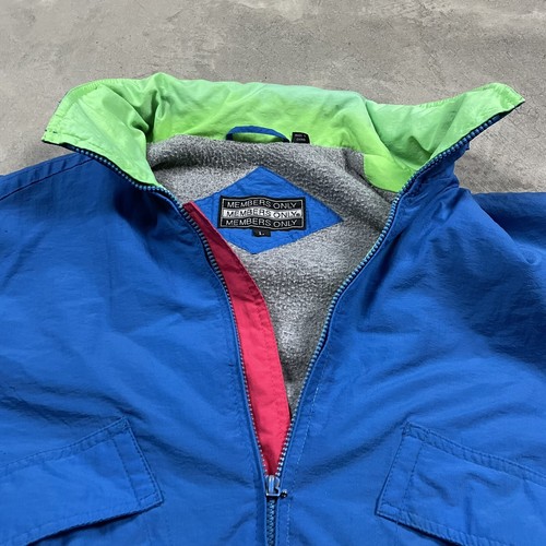 90s VTG MEMBERS ONLY NEON SKI L 